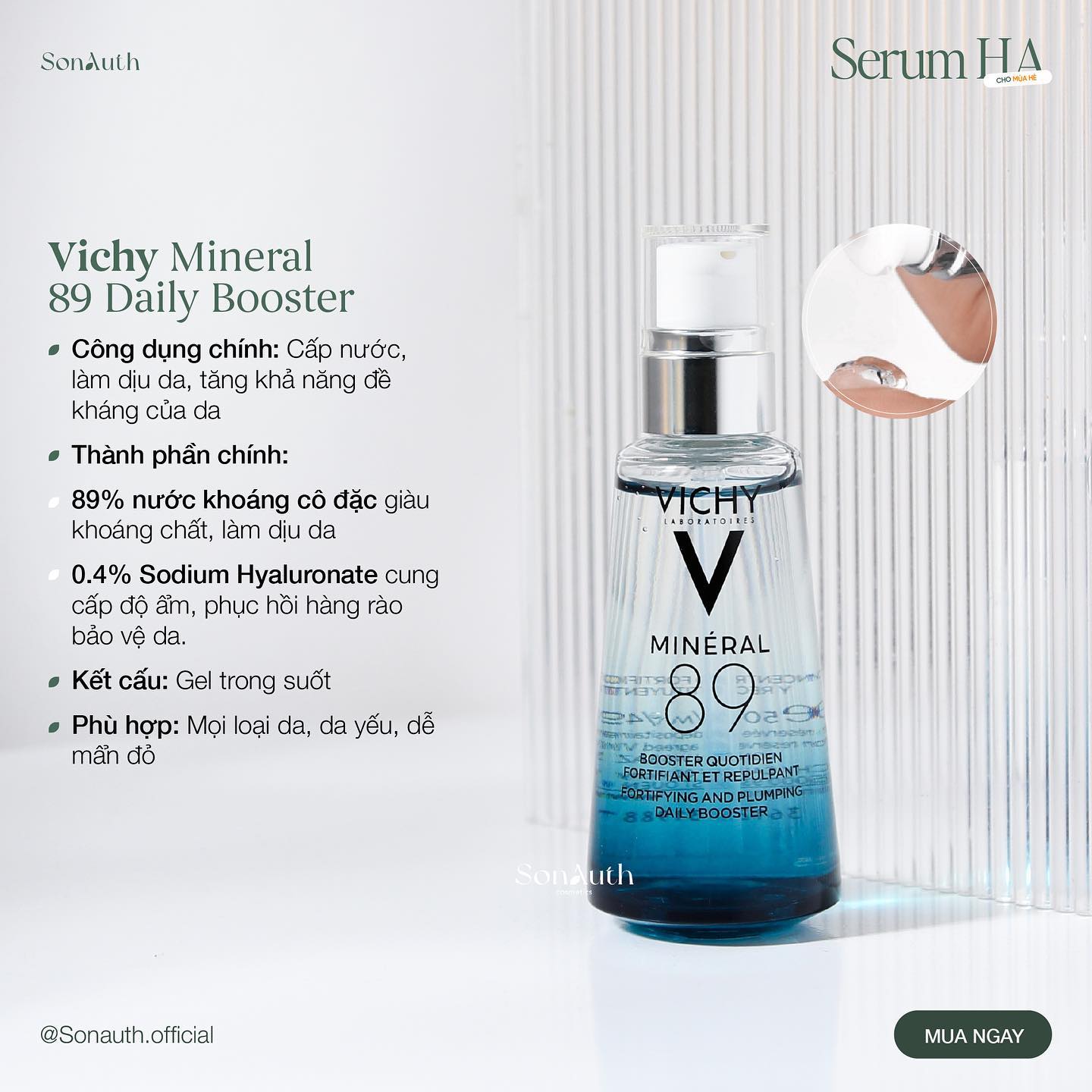 Tinh Chất Vichy Mineral 89 Daily Booster