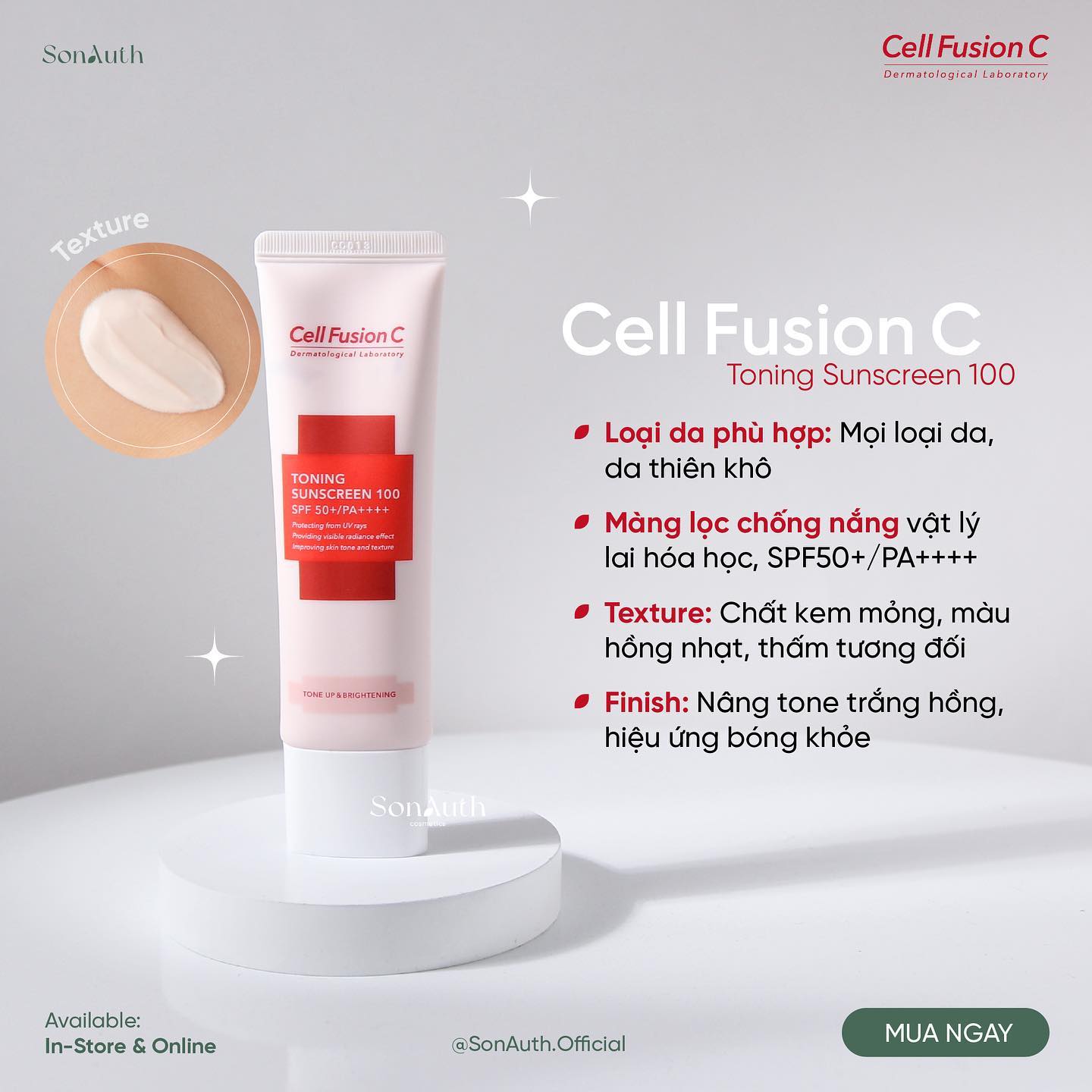 Kem Chống Nắng Cell Fusion C Toning Suncreen 100 50ml