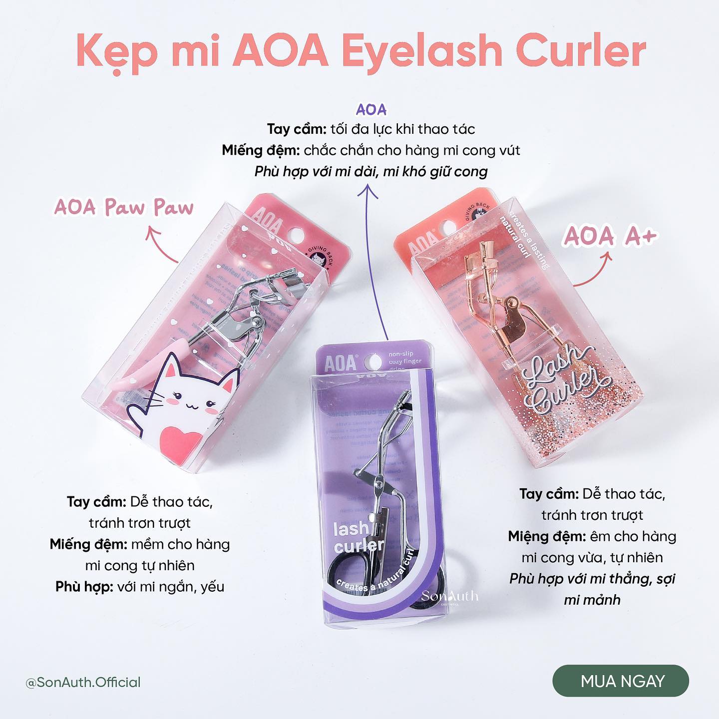 Kẹp Mi AOA Eyelash Curler