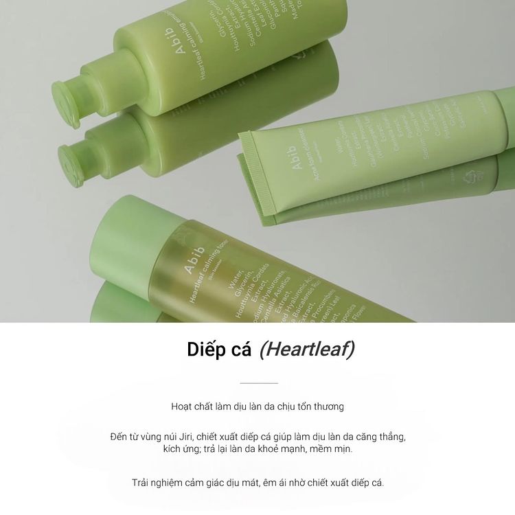 Nước Cân Bằng Abib Heartleaf Calming Toner Skin Booster 200ml