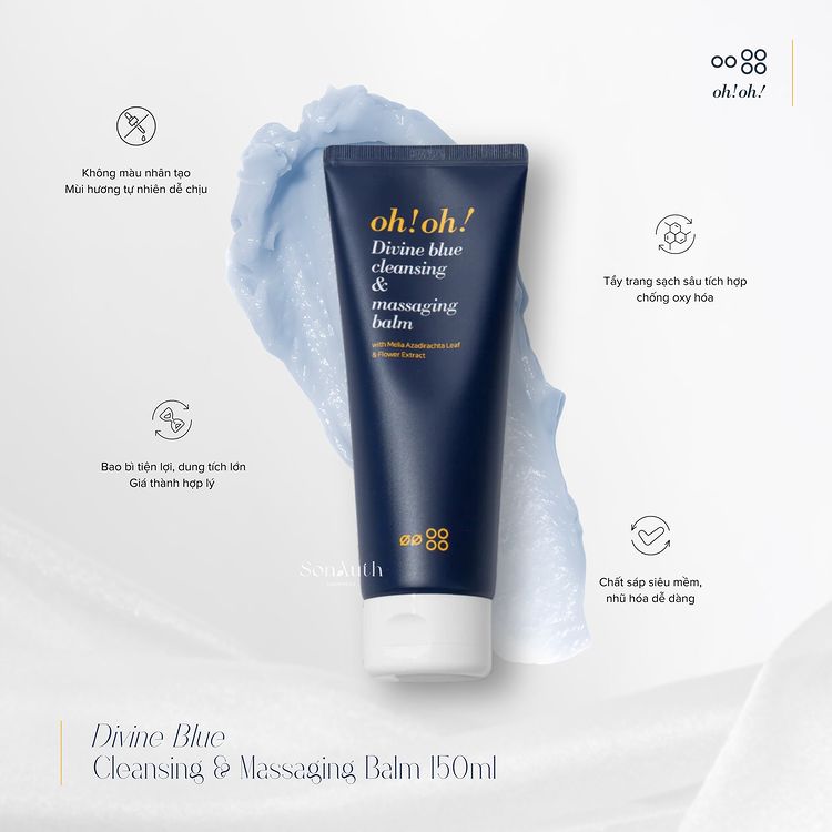 Sáp Tẩy Trang Oh! Oh! Divine Blue Cleansing & Massaging Balm 150ml (NK)