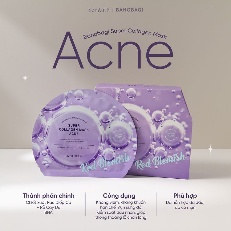 Mặt Nạ Giấy Banobagi Super Collagen Mask 30g