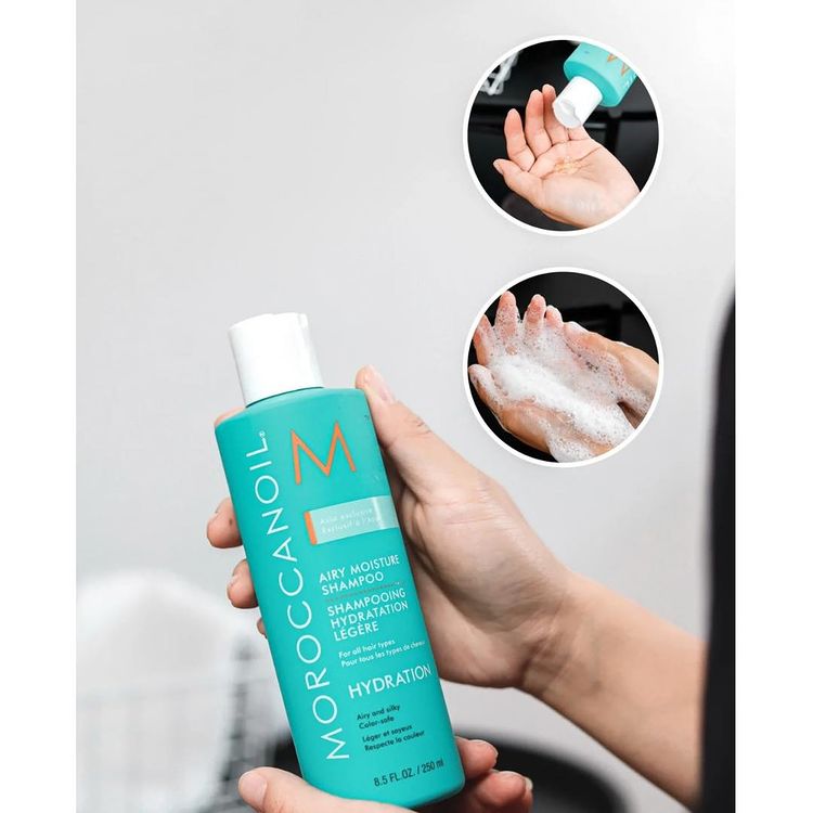 Dầu Gội, Xả Moroccanoil Airy Moisture 500ml