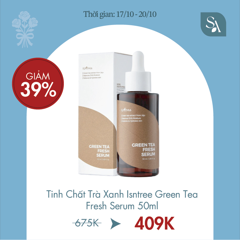 Tinh Chất Trà Xanh Isntree Green Tea Fresh Serum 50ml