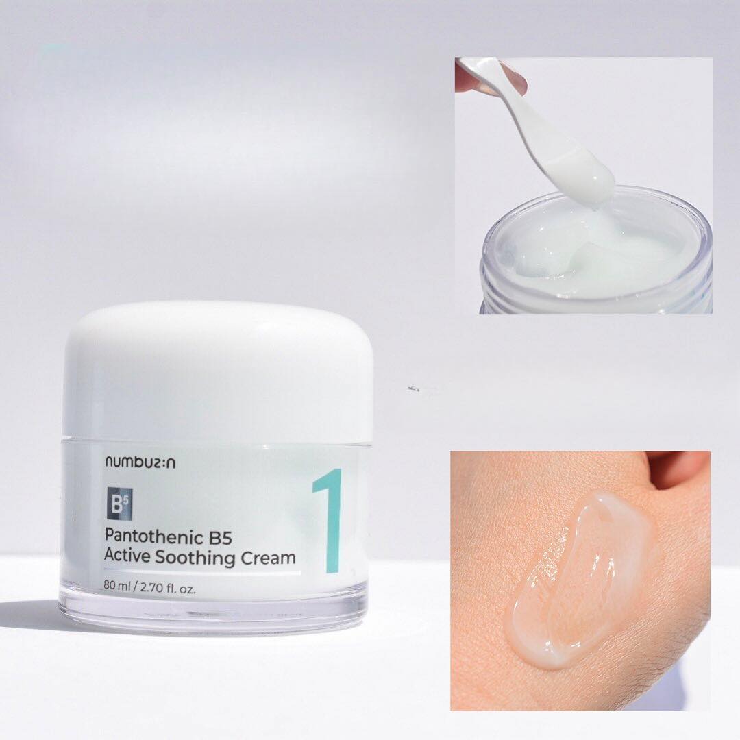 Kem Dưỡng Numbuzin No1 Pantothenic B5 Active Smoothing Cream 80ml
