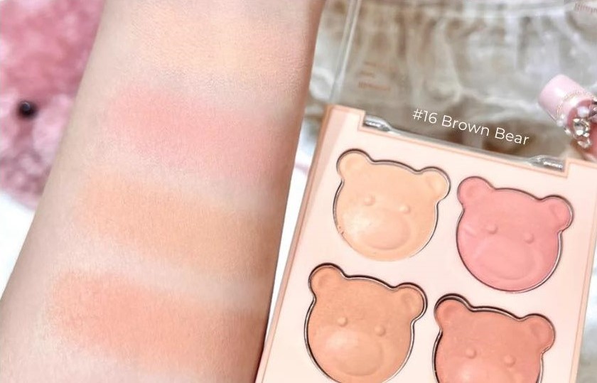Bảng Phấn Má Dasique Blending Mood Cheek 4 Colors 8.8g (My Bear)