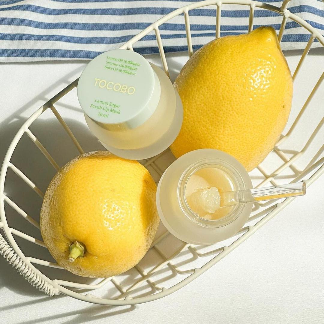 Mặt Nạ Ngủ Môi Tẩy Tế Bào Chết Tocobo Lemon Sugar Scrub Lip Mask 20ml