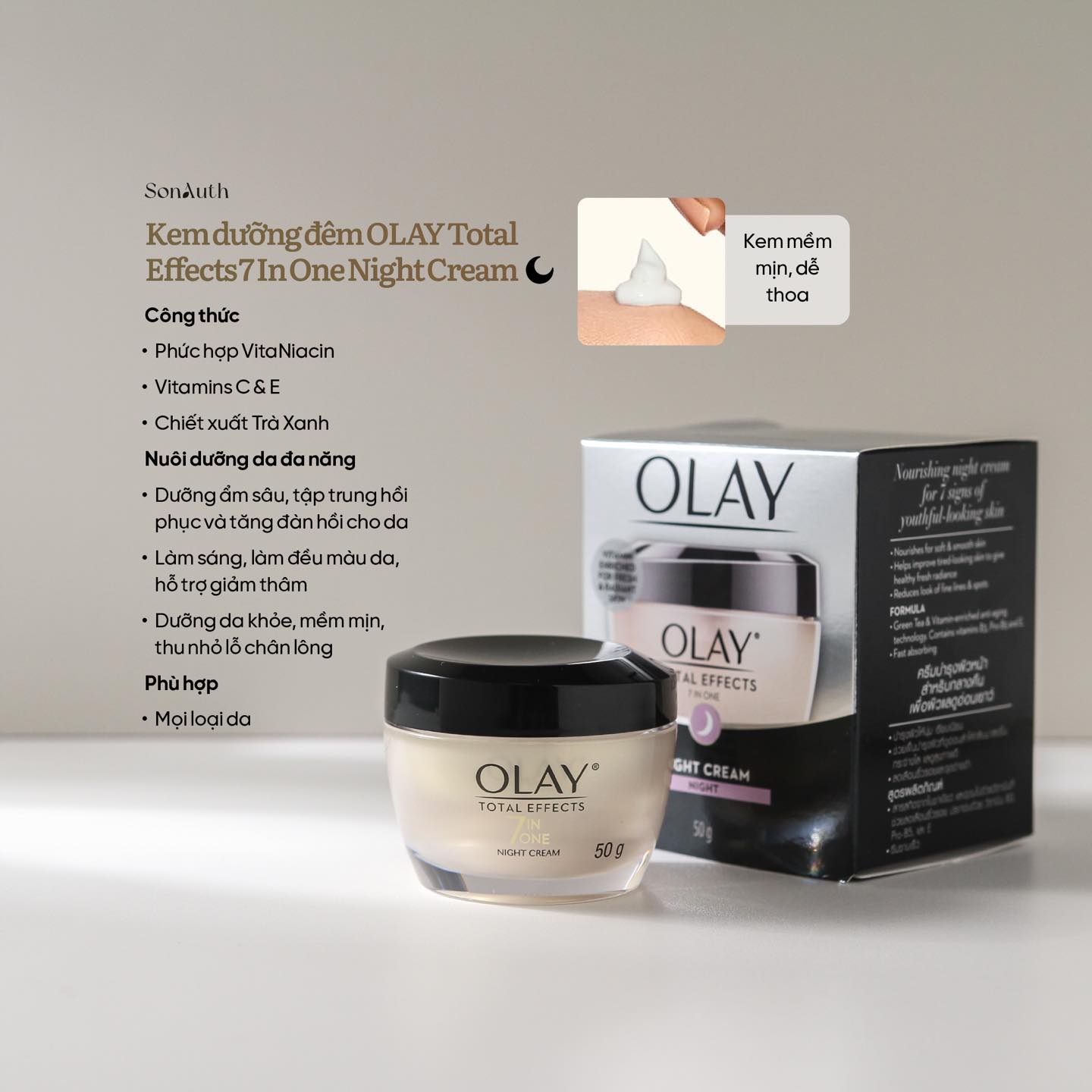 Kem Dưỡng Olay Total Effects 7 In One 50g