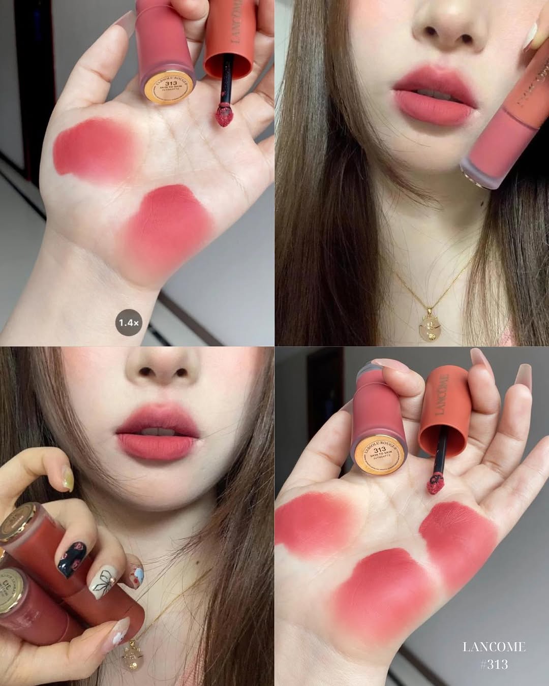 Lancome L’absolu Rouge Intimatte Soft Matte Liquid Lip Cream 6ml