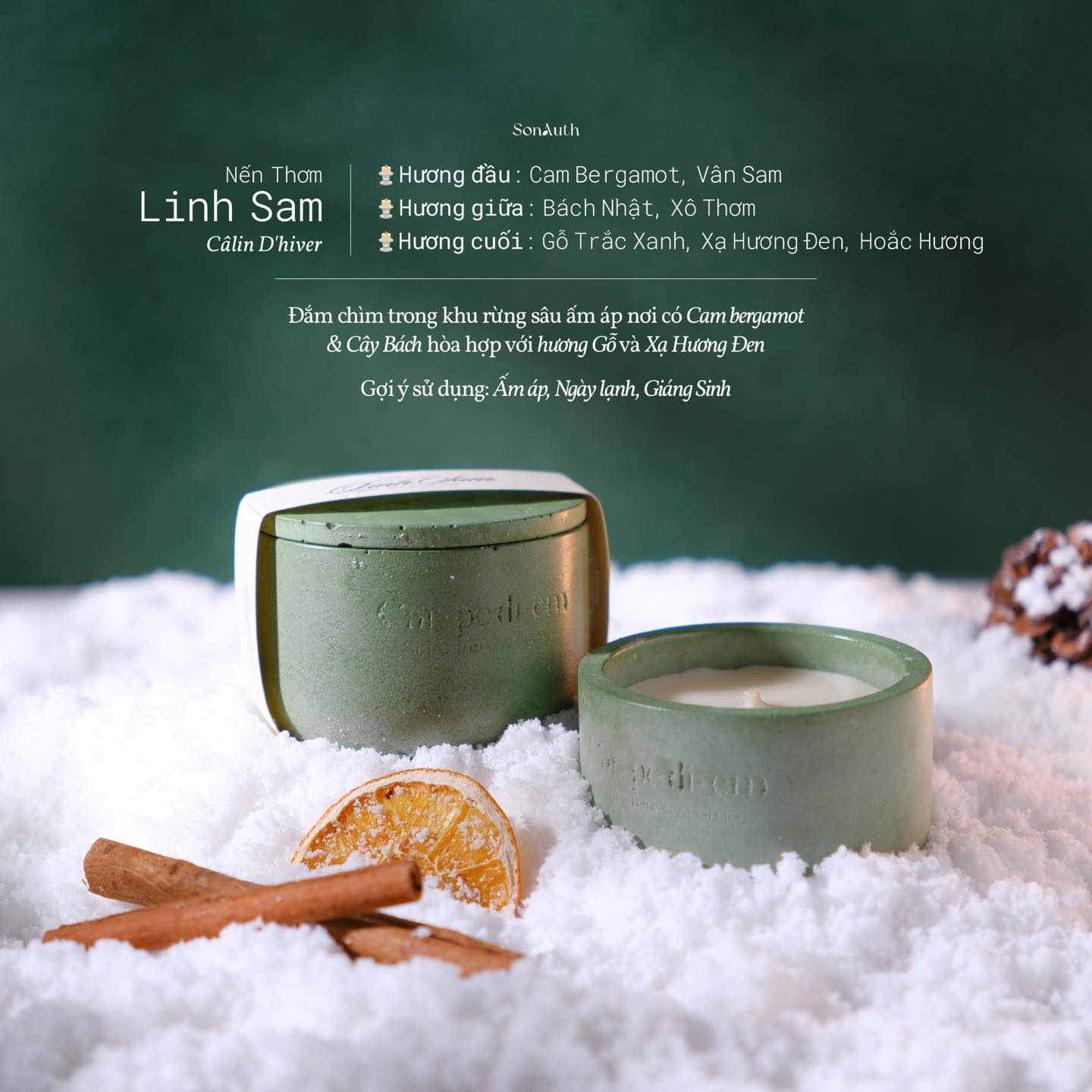 Nến Thơm Carpe Diem x SonAuth Phiên Bản Giới Hạn