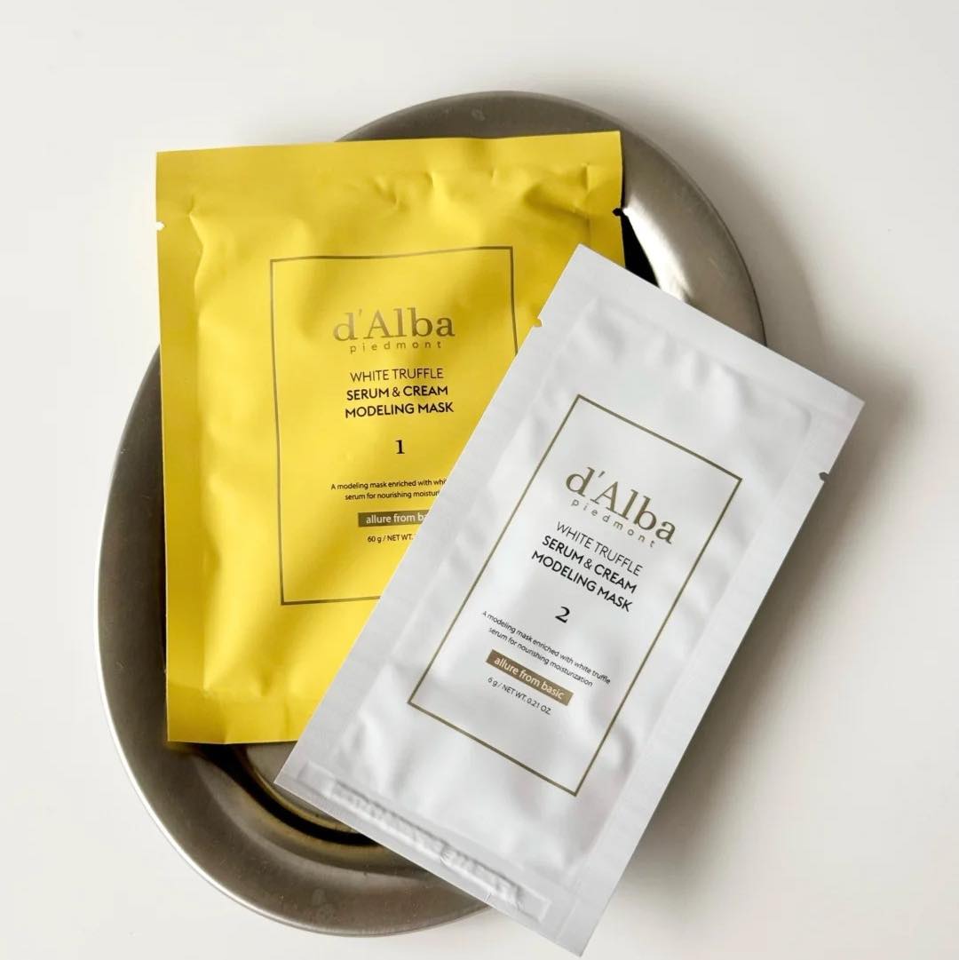 Mặt Nạ Dẻo Dưỡng Ẩm d'Alba White Truffle Serum & Cream Modeling Mask