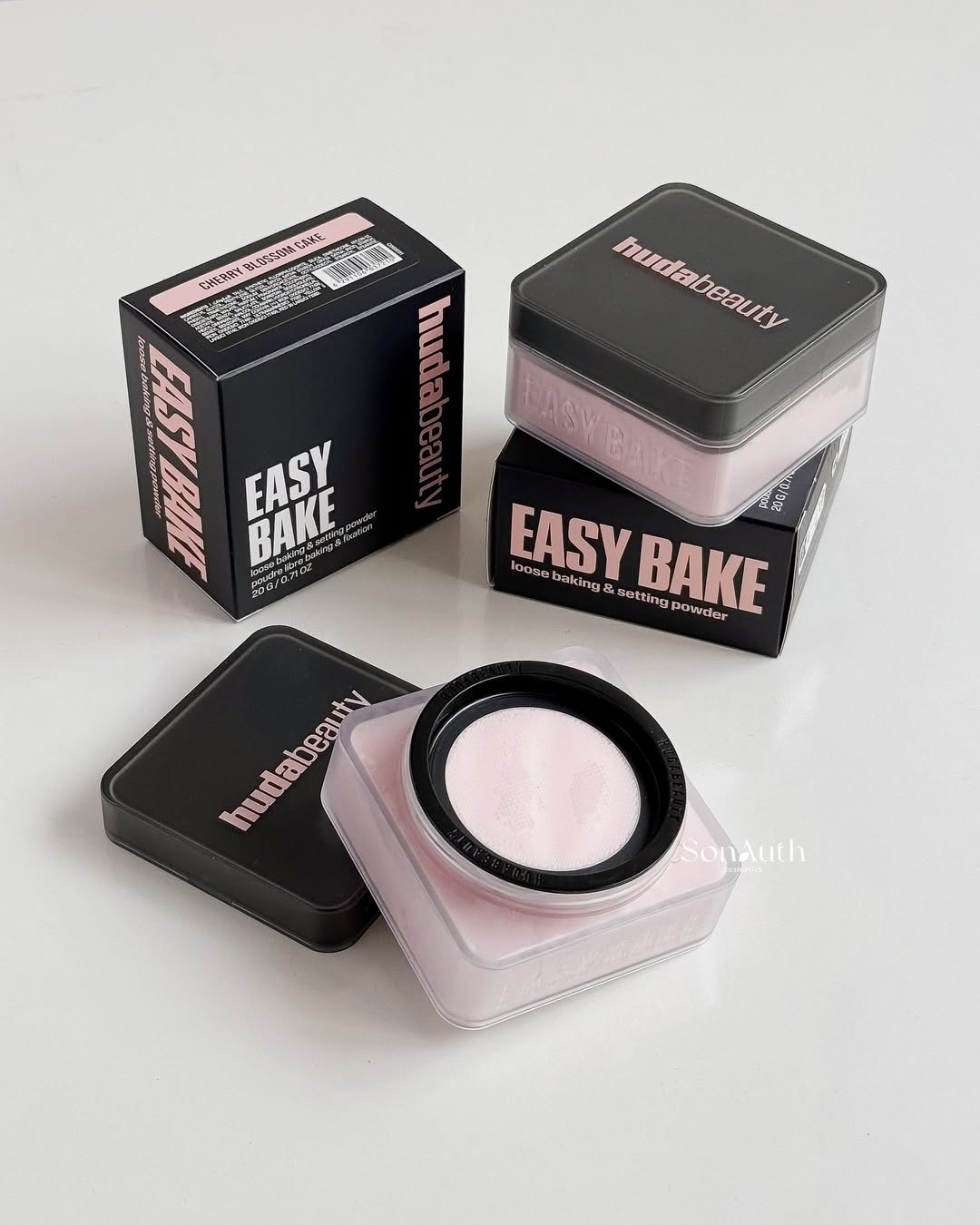 Phấn phủ Huda Beauty Easy Bake Loose Baking & Setting Powder 20g - Cherry Blossom Cake