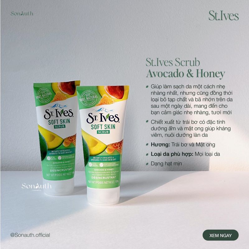 Tẩy Da Chết St.Ives Scrub 170g