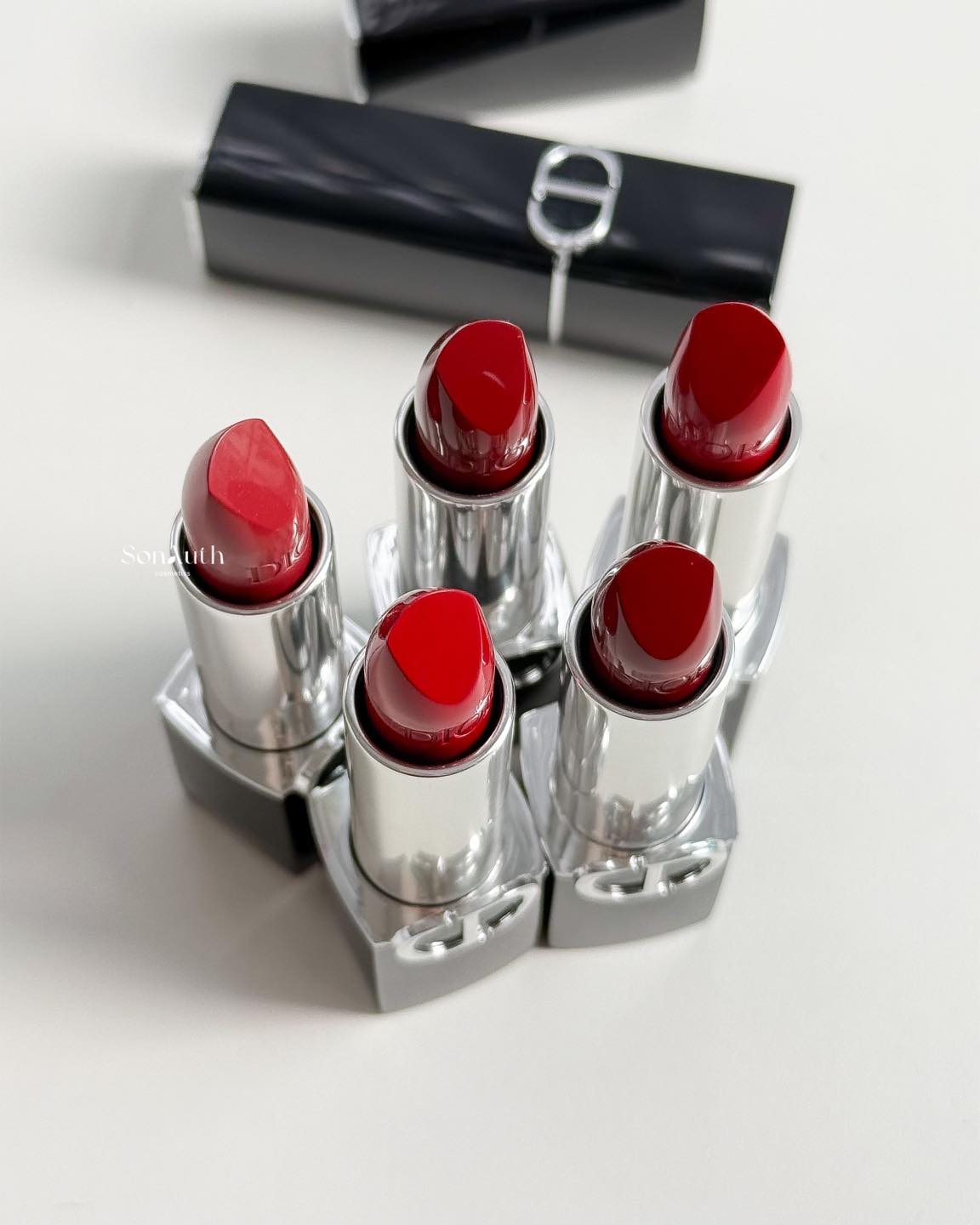 Son Thỏi Dior Rouge Couture Colour Lipstick Floral Lip Care Long Wear 3.5g (Satin)