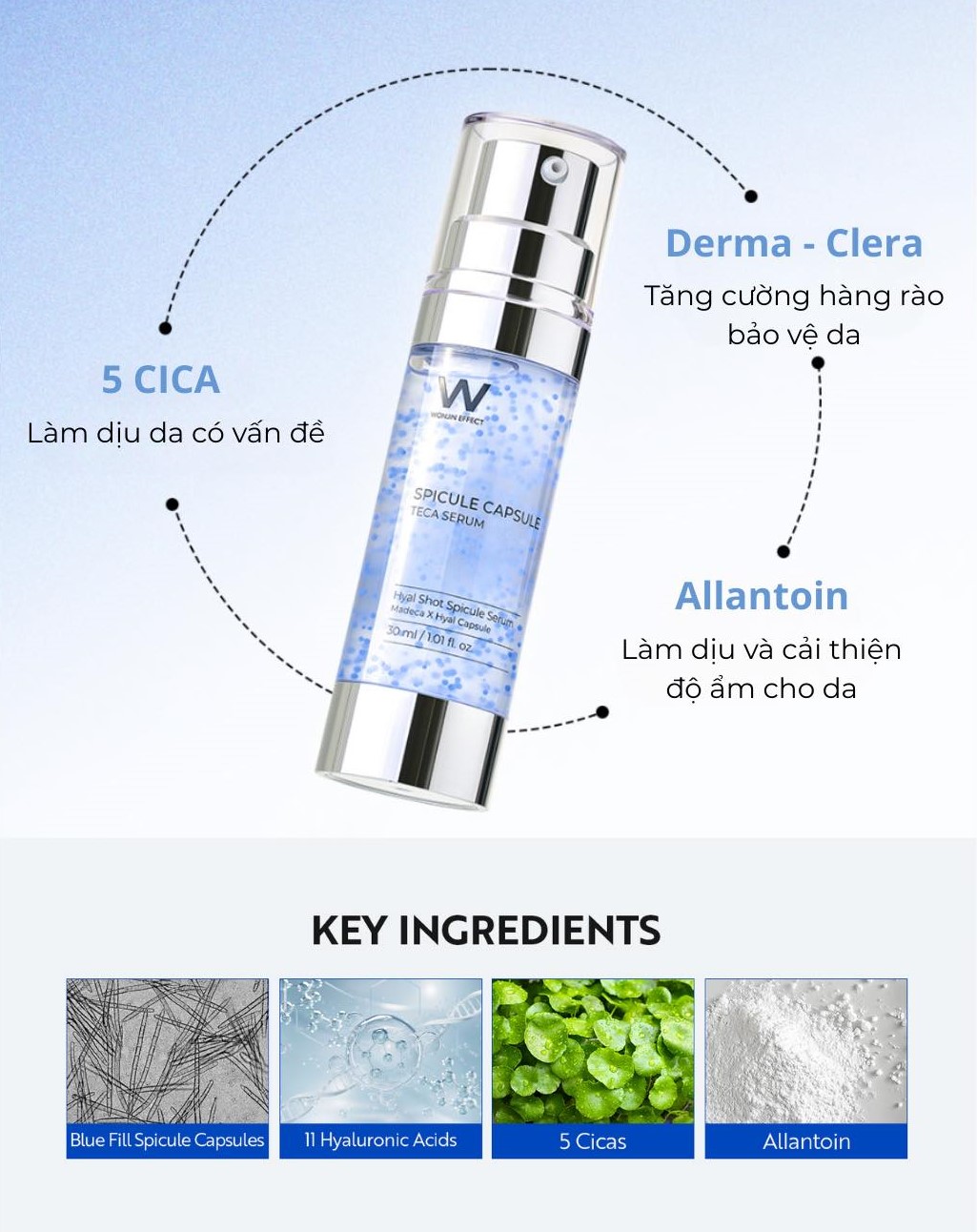 Tinh Chất Vi Kim Wonjin Spicule Capsule Teca Serum 30ml