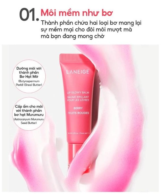 Son Dưỡng Căng Bóng Laneige Lip Glowy Balm 10g