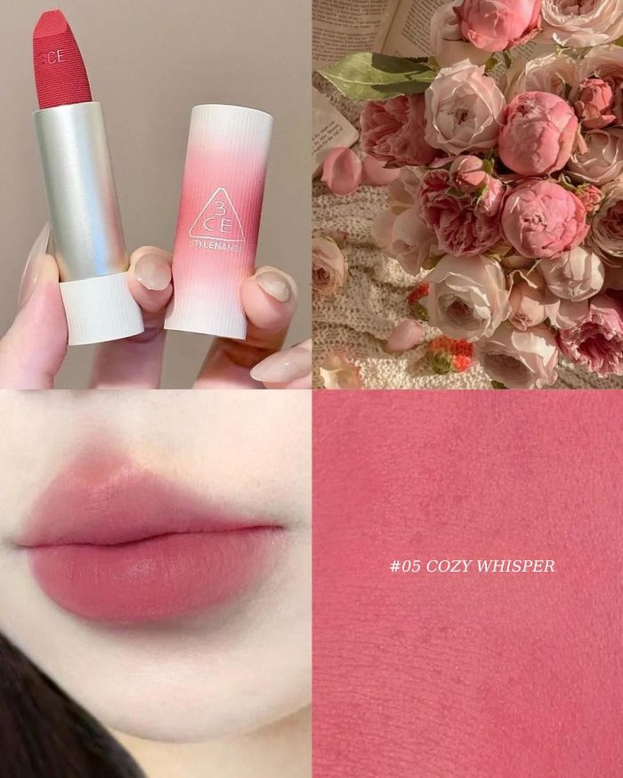 Son Thỏi Ôm Môi 3CE Cashmere Hug Lipstick 3.5g