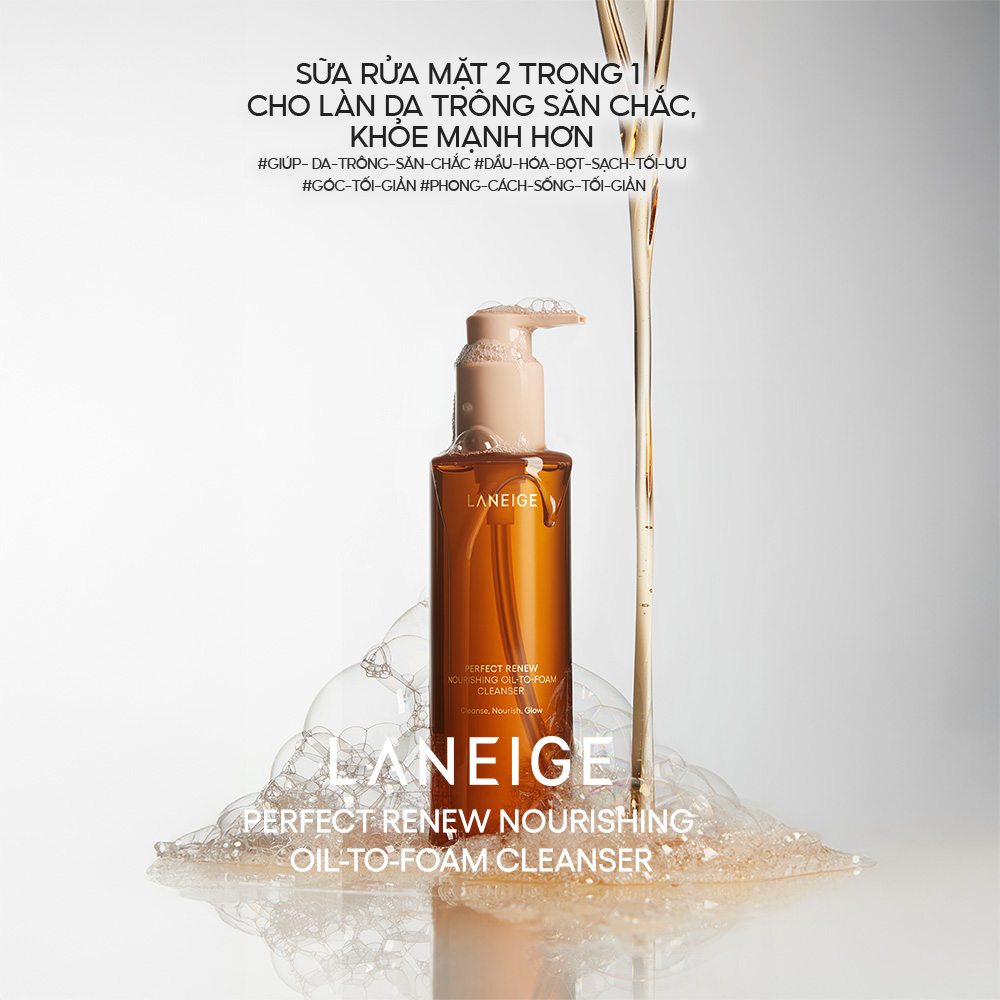 Sữa Rửa Mặt Kiêm Tẩy Trang 2 Trong 1 Laneige Perfect Renew 200ml