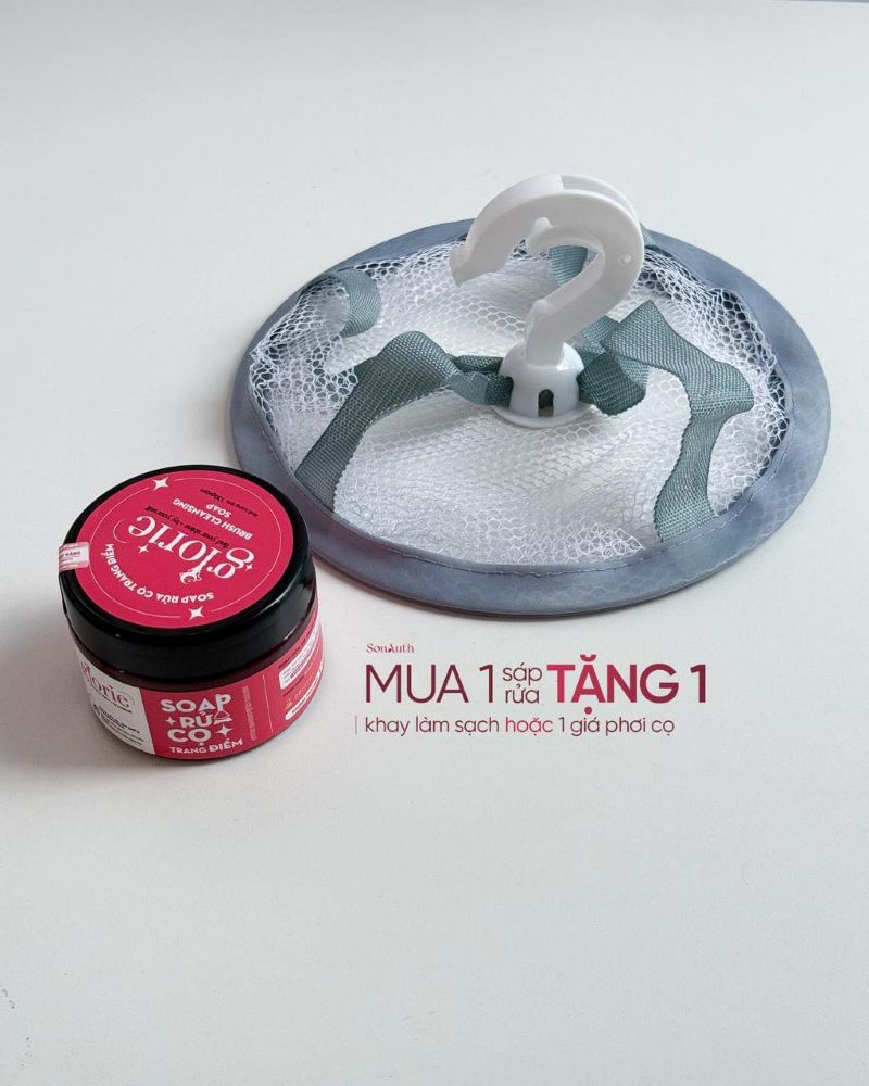 Soap Rửa Cọ Trang Điểm Glorie Brush Cleansing Soap 130g