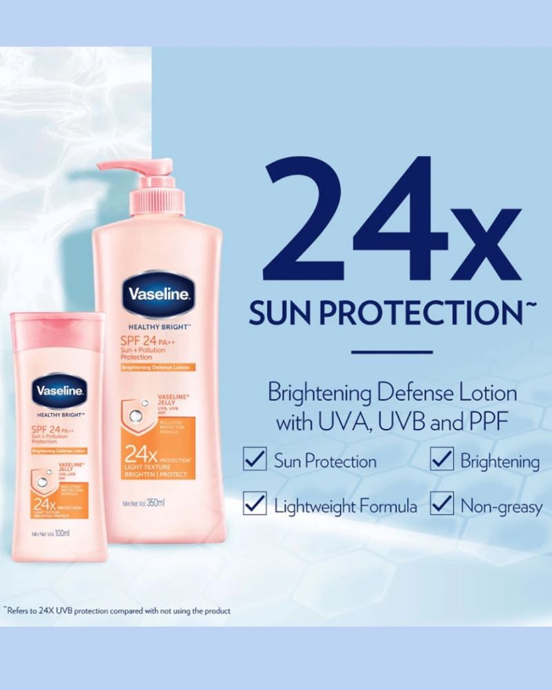 Dưỡng Thể Sáng Da Vaseline Healthy Bright 350ml