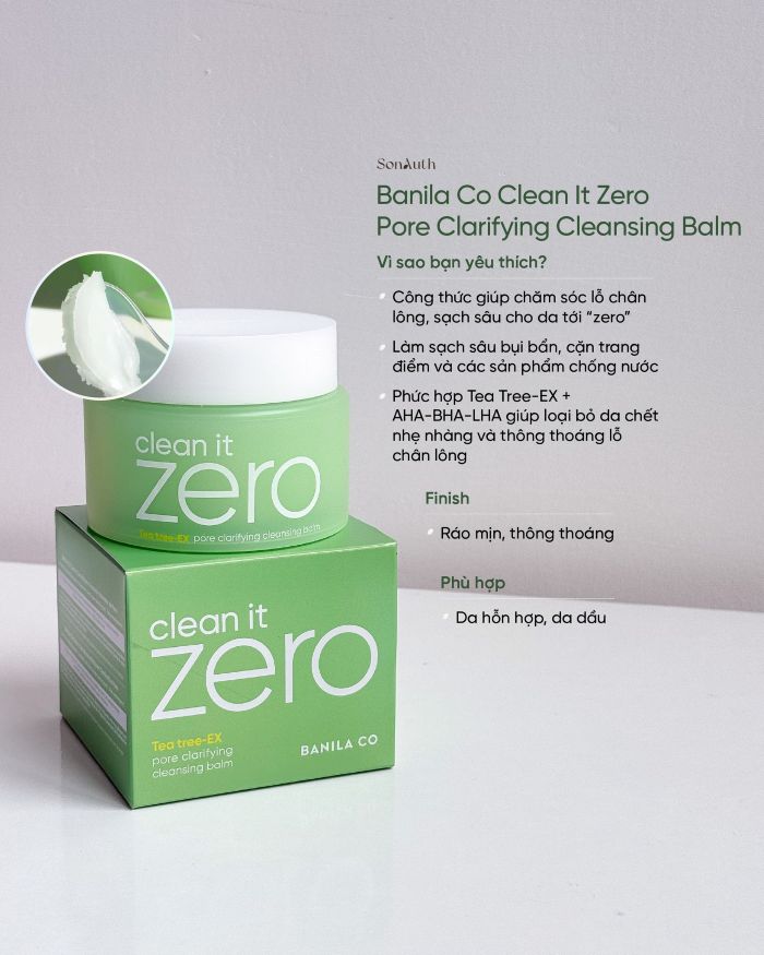 Sáp Tẩy Trang Banila Co Clean It Zero Cleansing Balm