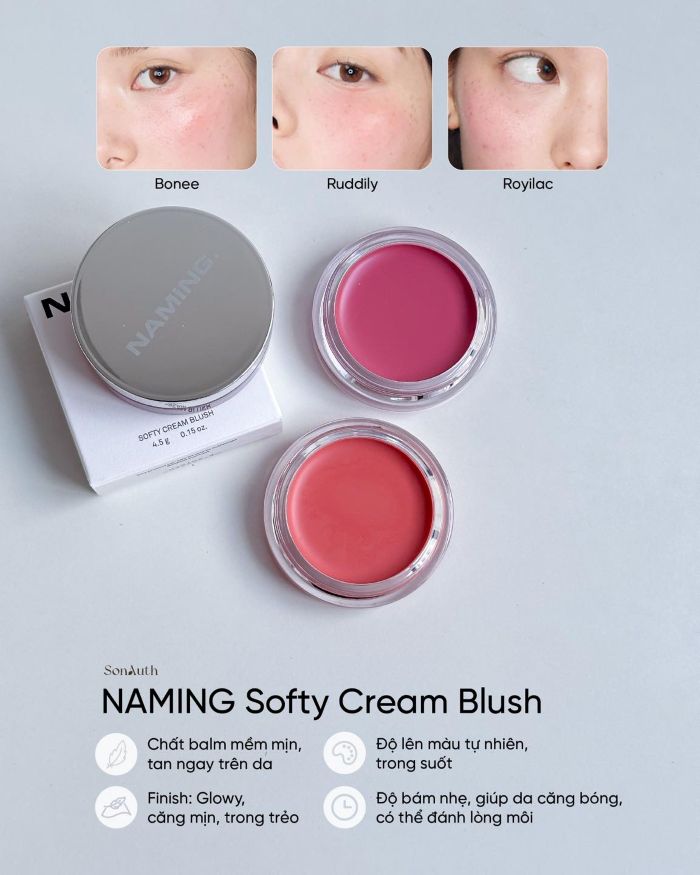 Má Kem Naming Softy Cream Blush 4.5g