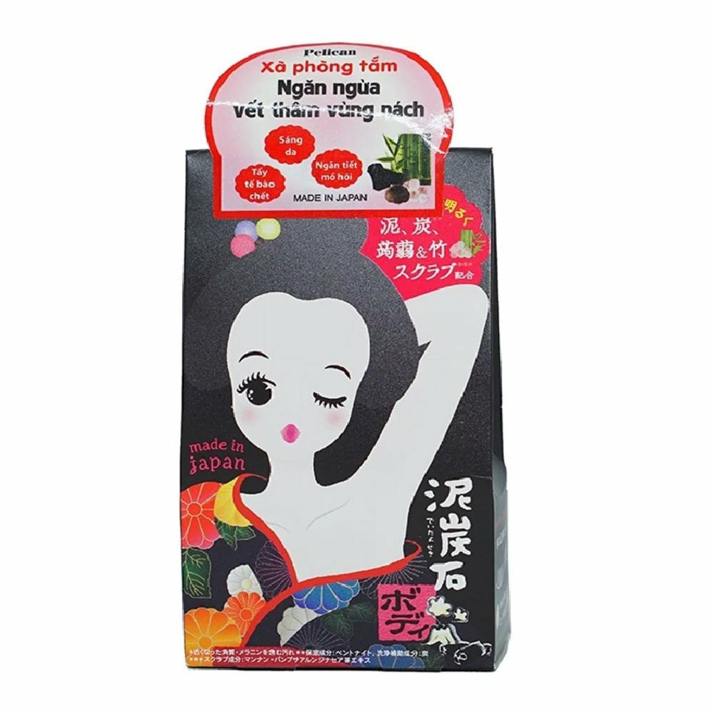Xà Phòng Pelican Deitanseki Body Scrub Soap Bar 100g