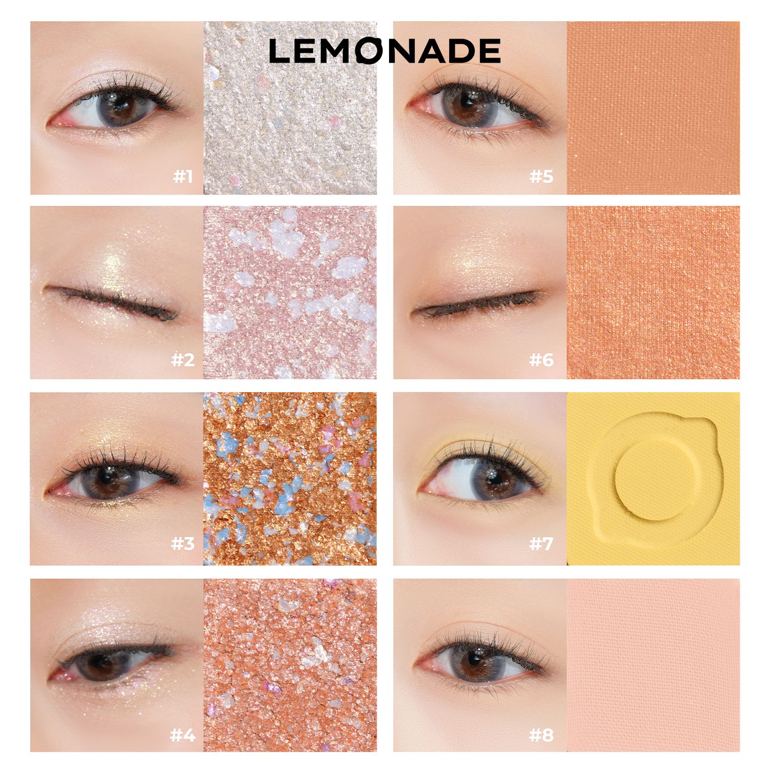 Bảng Mắt Lemonade Aesthetic Eyeshadow Palette - Version 2