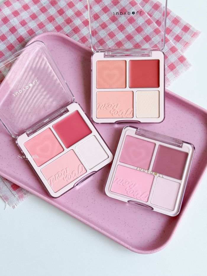 Bảng Má Hồng Và Bắt Sáng Judydoll Blush & Highlight Palette 9g