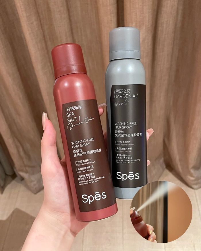 Xịt Dầu Gội Khô Spes Washing Free Hair Spray