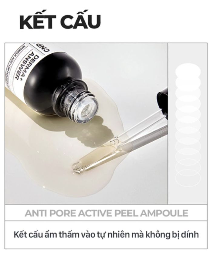 Tinh Chất Cải Thiện Lỗ Chân Lông CNP Derma Answer Anti Pore Active Peel Ampule 50ml