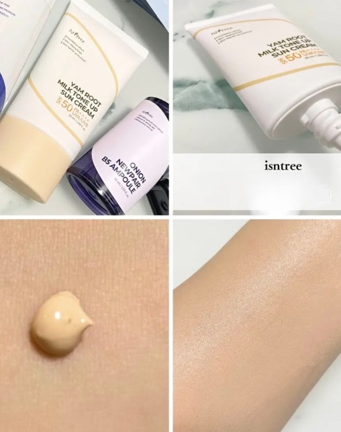 Kem Chống Nắng Nâng Tông Isntree Yam Root Milk Tone Up Sun Cream 50ml