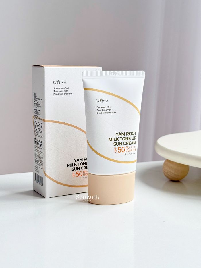 Kem Chống Nắng Nâng Tông Isntree Yam Root Milk Tone Up Sun Cream 50ml