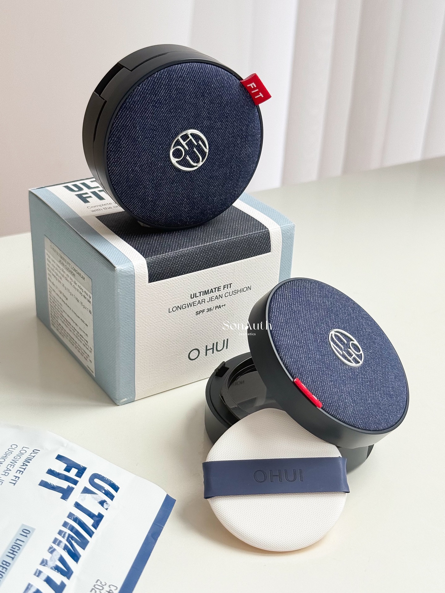 Phấn Nước Kiềm Dầu Bền Màu Ohui Ultimate Fit Longwear Jean Cushion 15g