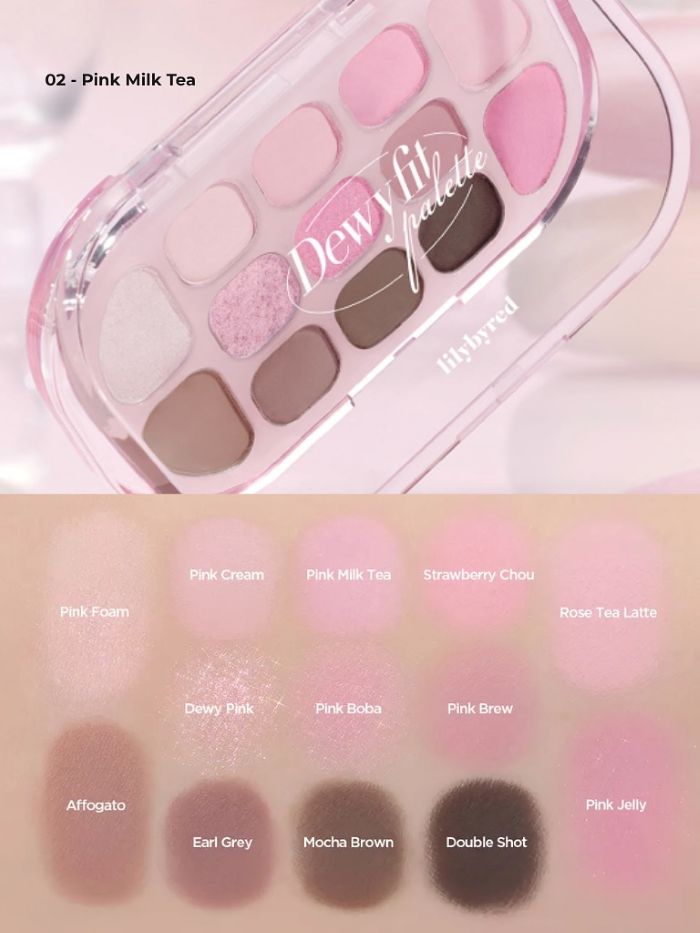 Bảng Phấn Mắt Lilybyred Dewy Fit Palette 13.1g