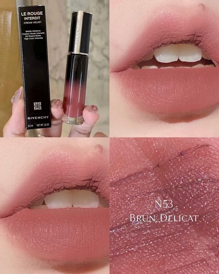 Son Kem Nhung Mịn Givenchy Le Rouge Interdit Cream Velvet 6,5ml