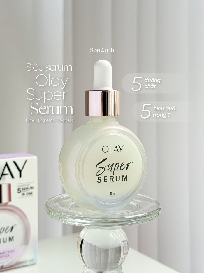 Tinh Chất 5 Trong 1 Olay Super Serum Firms Brightens Hydrates 30ml