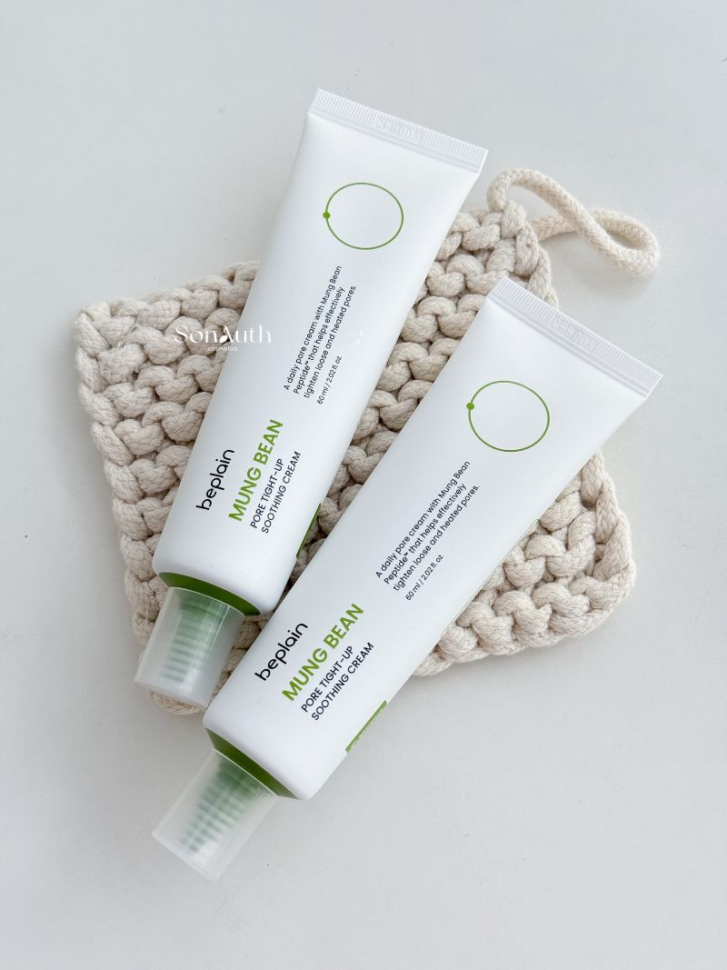 Kem Dưỡng Làm Dịu Beplain Mung Bean Pore Tight-Up Soothing Cream 60ml
