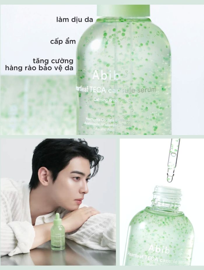 Tinh Chất Làm Dịu Da Abib Heartleaf Teca Capsule Calming Drop 50ml