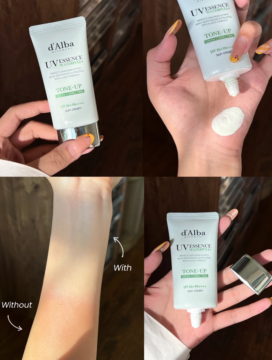 Kem Chống Nắng Nâng Tông Sáng Mịn d'Alba Waterfull Tone-Up Sun Cream SPF50 50ml