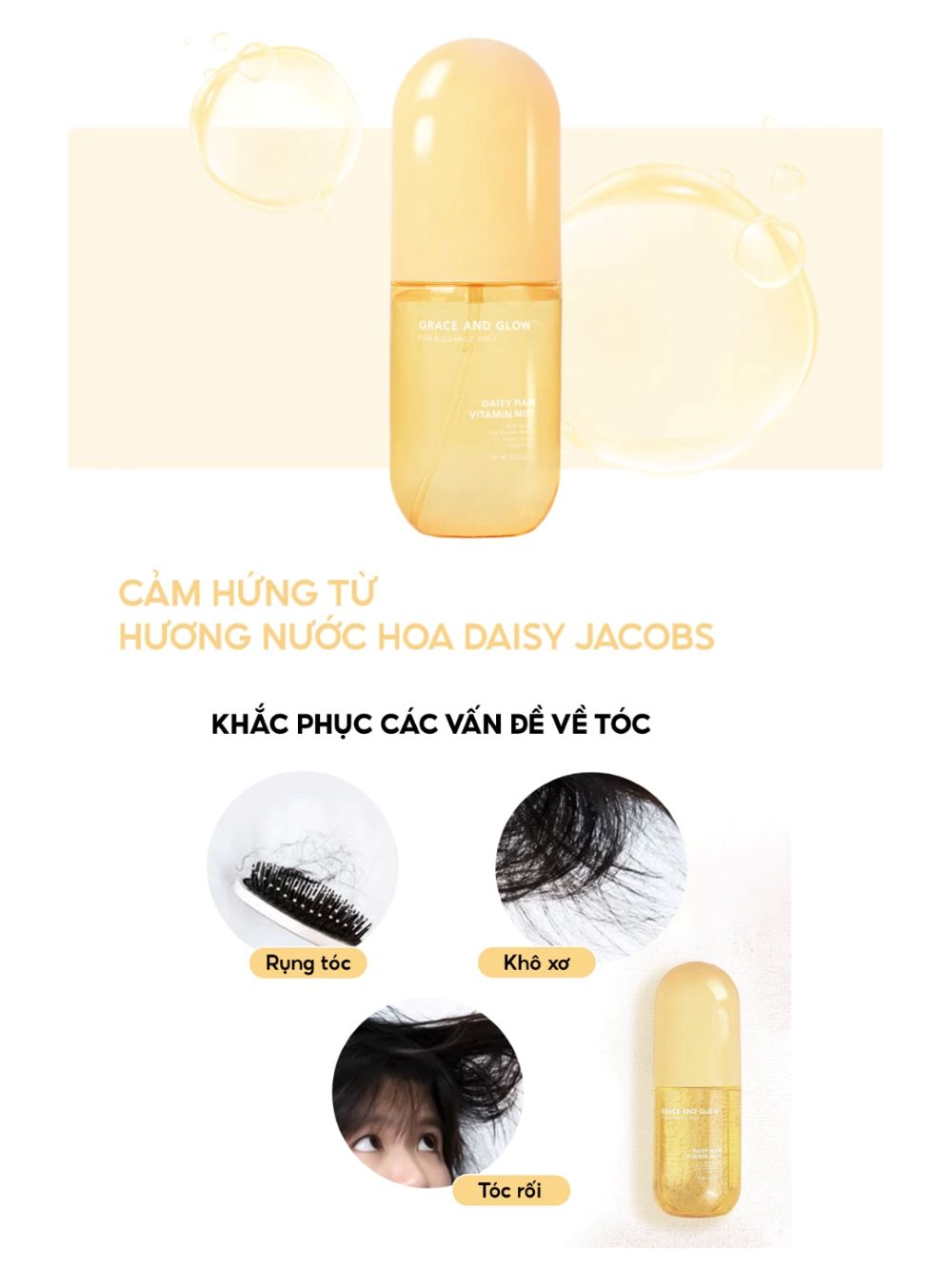 Xịt Thơm Tóc Grace And Glow Hair Mist 100ml