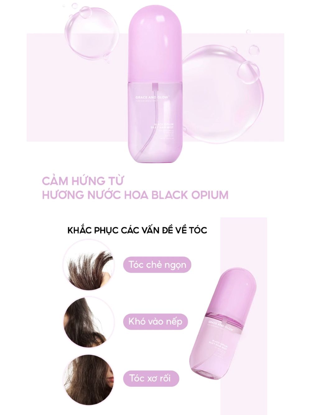 Xịt Thơm Tóc Grace And Glow Hair Mist 100ml