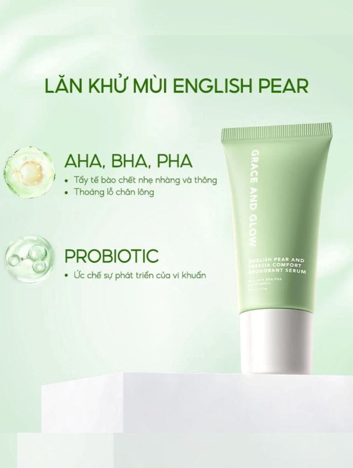 Lăn Khử Mùi Grace And Glow Deodorant Serum 50ml