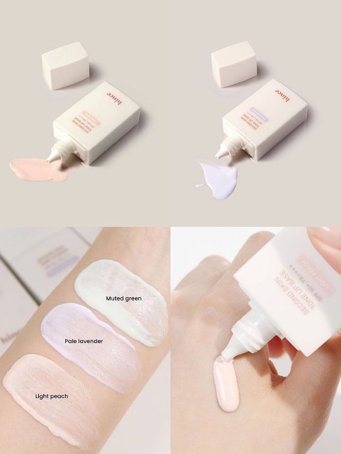 Kem Lót Nâng Tông hince Second Skin Tone Up Base 35ml