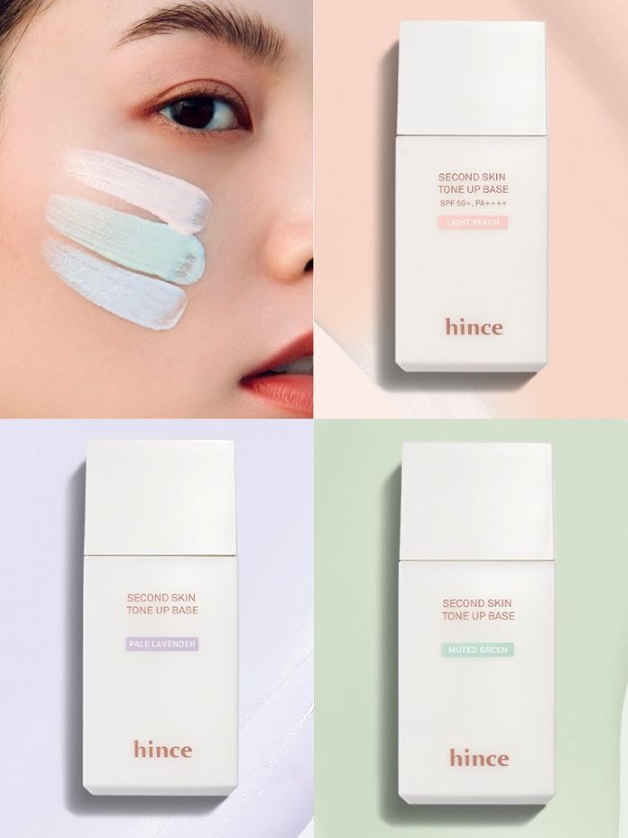 Kem Lót Nâng Tông hince Second Skin Tone Up Base 35ml