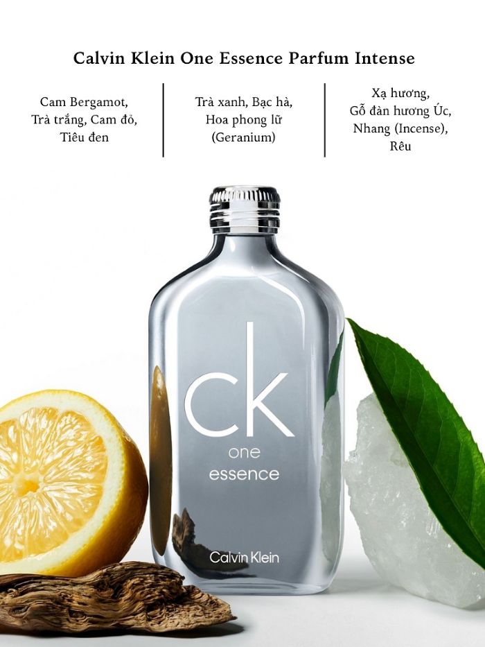 Bộ Nước Hoa Calvin Klein One Essence Parfum Intense 100ml+ Deodorant 150ml