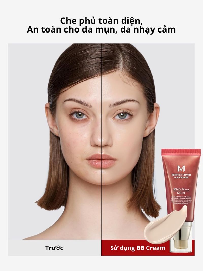 Kem Nền Đa Năng Missha M Perfect Cover BB Cream Ex SPF42 20ml