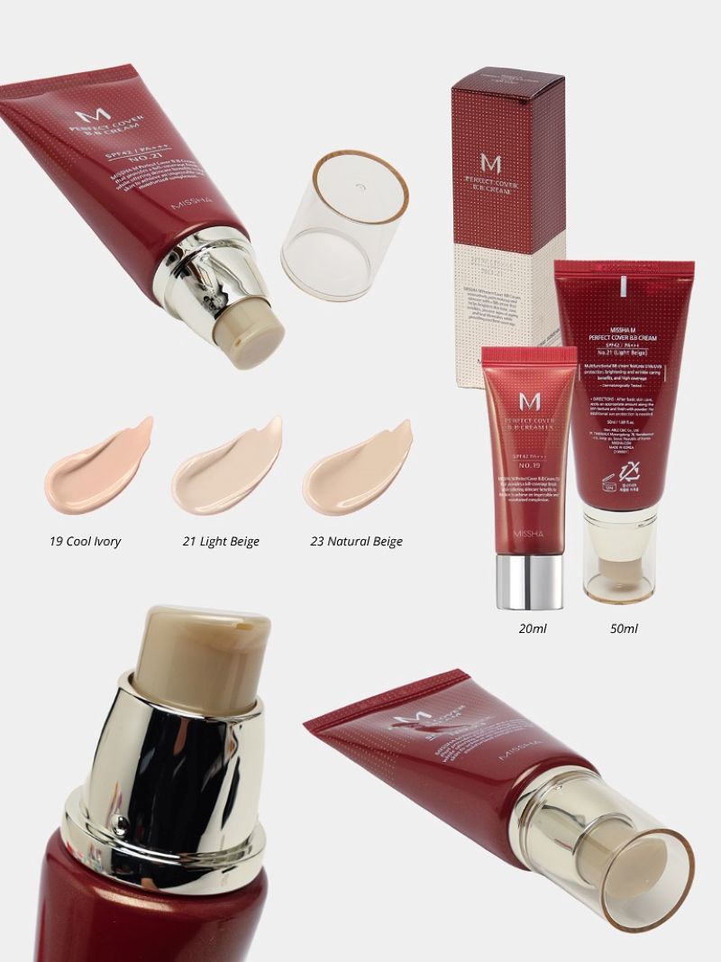 Kem Nền Đa Năng Missha M Perfect Cover BB Cream Ex SPF42 50ml
