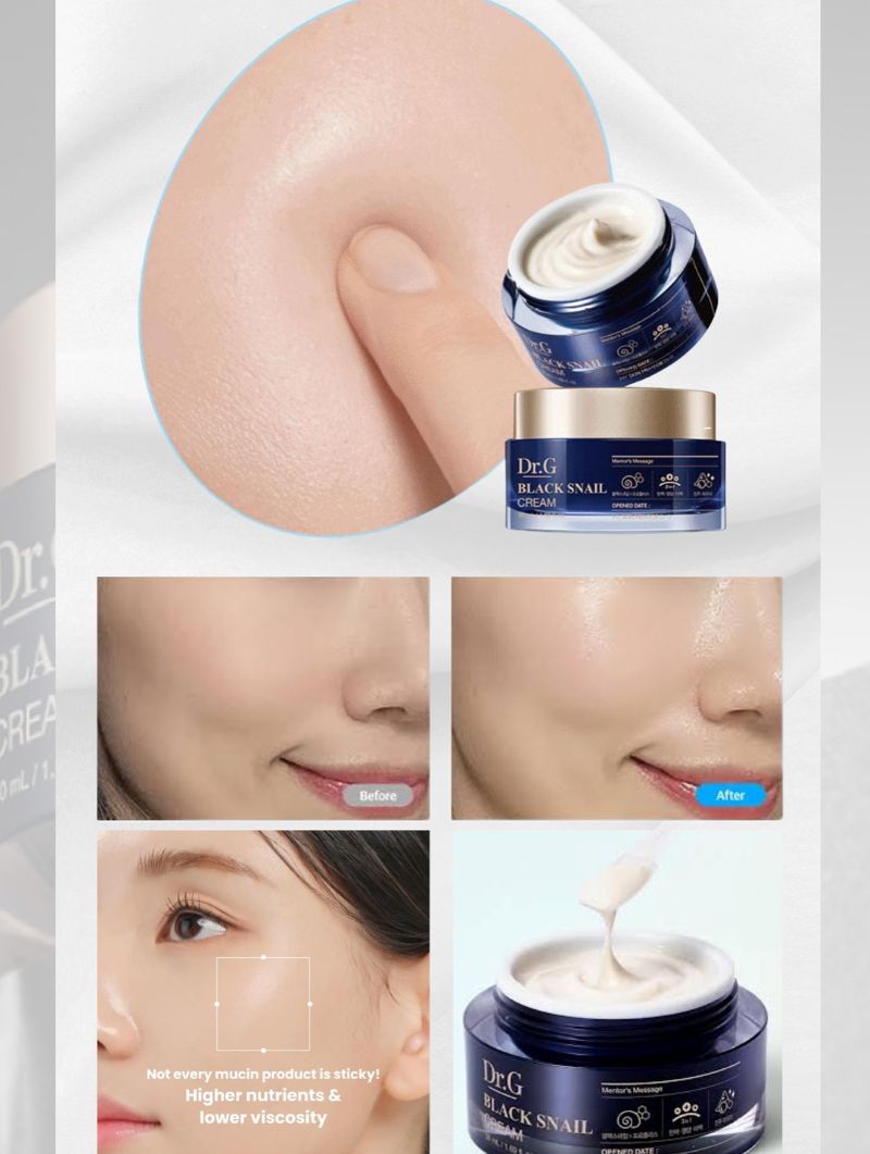 Kem Dưỡng Săn Chắc Da Dr.G Black Snail Cream 50ml