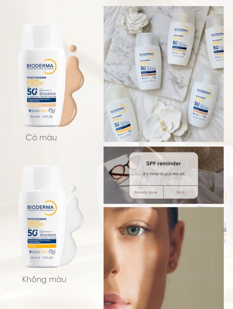 Kem Chống Nắng Có Màu Bioderma Xdefense Ultra-Fluid SPF50+ Tint 40ml